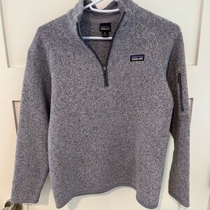Patagonia kids Zip-Up Sweater in Heather Gray